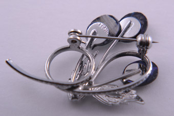 White Metal Brooch