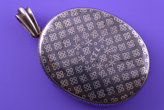 Niello Victorian Locket