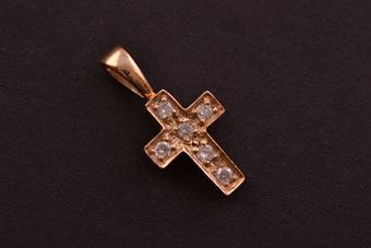 Gold Modern Cross