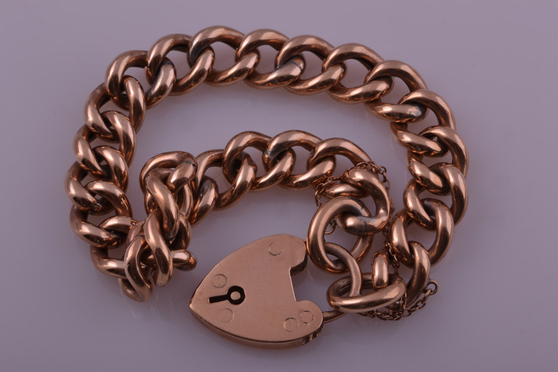 Rose gold hotsell curb link bracelet