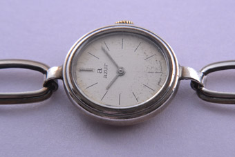 Silver Retro Watch 