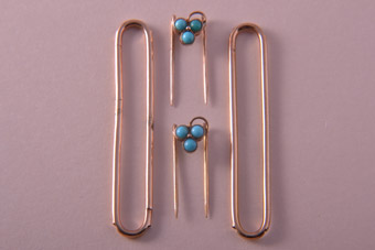 Gold Victorian Hair Pins