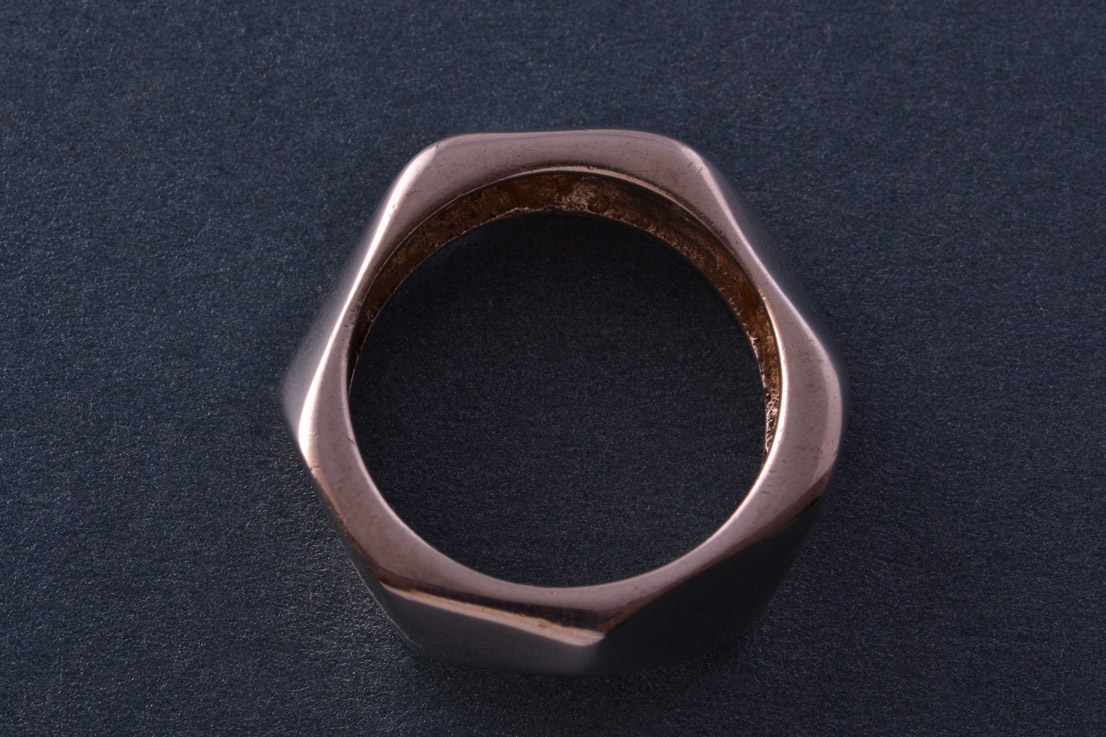 Silver Modern Retro-Style Ring