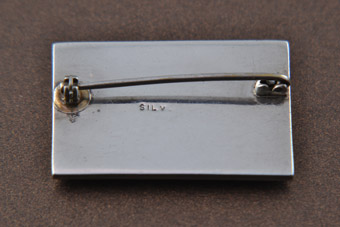 Silver Retro Brooch