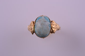 Scarab Gold Ring