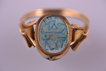 Scarab Gold Ring