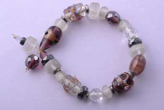 Glass Modern Lilac Bracelet