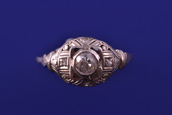 Platinum Art Deco Ring