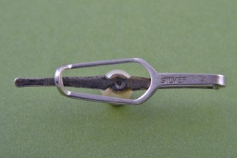 Silver Vintage Tie Clip