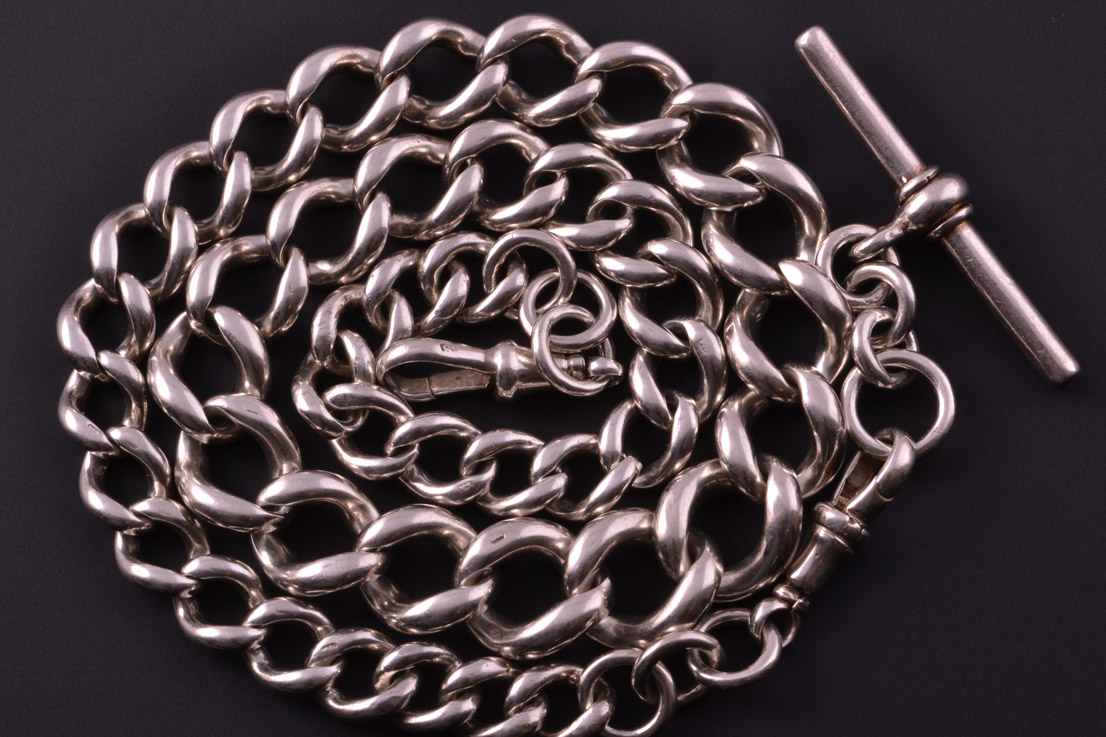 Silver 1900's Watch Chain