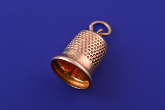 9ct Gold Thimble Charm