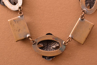 Glass Art Deco Necklace