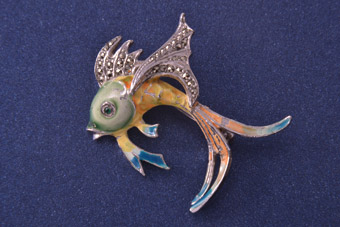 Enamel Vintage Brooch