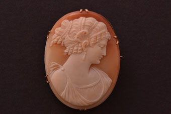 9ct Gold Victorian Cameo Brooch