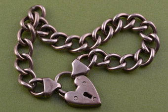 Silver Vintage Hollow Curb-Link Bracelet
