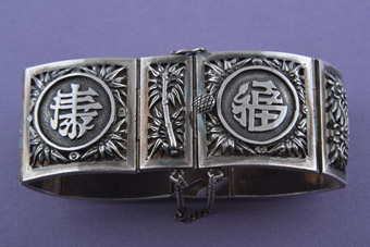Silver Oriental Bracelet