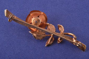 Two-Tone Rose Brooch
