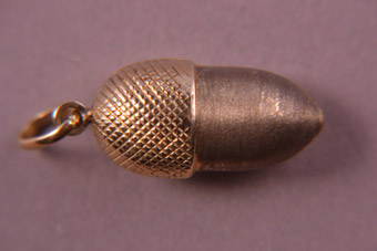 Gold Acorn Charm