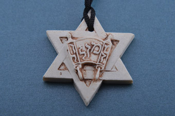 Plastic Star Of David Pendant