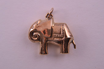 Gold Elephant Charm