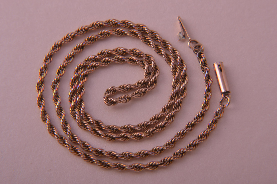 9ct Rose Gold Victorian Rope Chain
