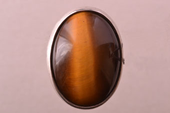 Silver Vintage Ring With A Tiger's Eye Stone