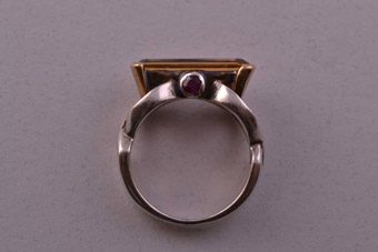 Silver Retro Ring