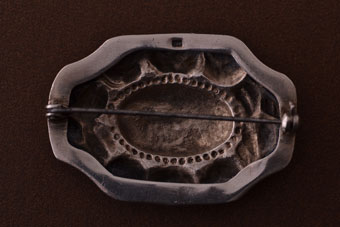 Silver Retro Brooch