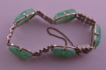 Chrome Art Deco Bracelet