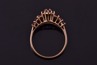 Gold Ring With Garnets