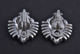 Art Deco Clip On Earrings