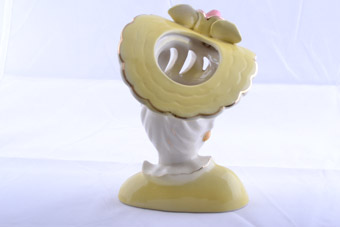 Glazed Lady Head Vase 