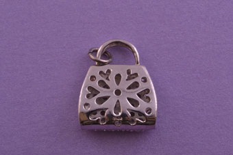 Silver Handbag Charm