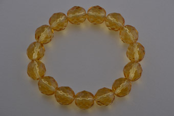 Modern Bracelet With Citrine-Coloured Crystals