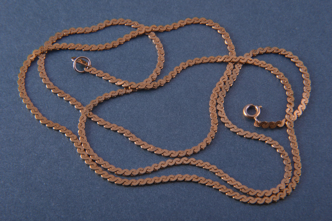 Gilt Vintage Flat-Link Chain