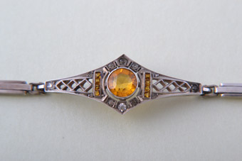 Silver Art Deco Bracelet 