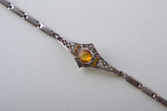 Silver Art Deco Bracelet 