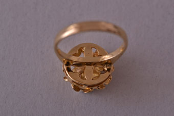 Gold Retro Ring