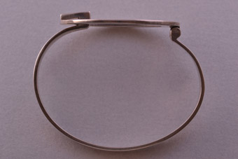 Silver Retro Bangle