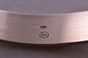 Silver Retro Bangle