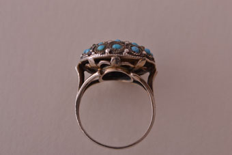 Silver Bombe Ring