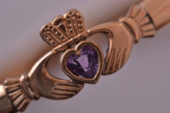 Vintage Claddagh Bangle
