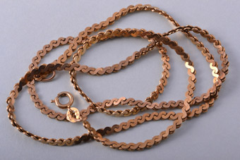 9ct Gold Flat-Link Chain