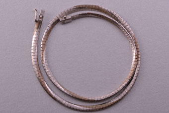 Silver Vintage Two-Tone Necklace