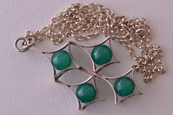 Silver Retro Pendant