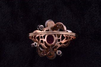 Gold Art Nouveau Ring