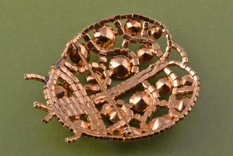 Gilt Vintage Bug Brooch