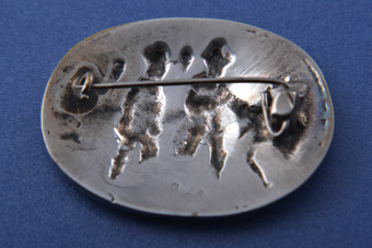 White Metal Brooch