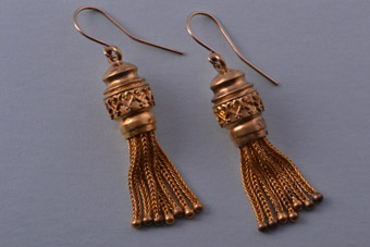 Gold Victorian Earrings