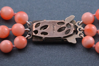 Silver And Coral Necklace